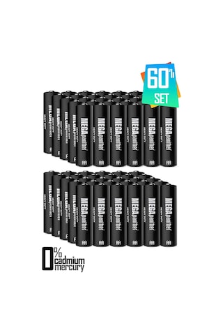 60lı Aa R6 Kalın Kalem Pil Saat Pili Zn-c 1.5v