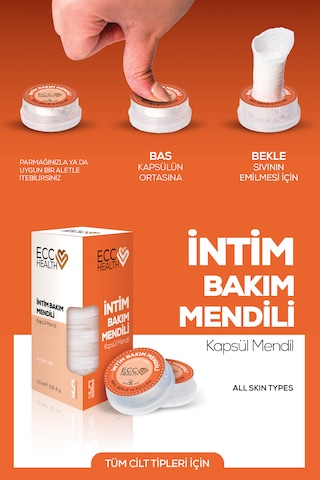 İntim Bakım Mendili 5 Li Genital Bölge Temizleme Ve Ferahlık Mendili Ph Dengeli, Aloe Vera & Bisabolol İçerikli