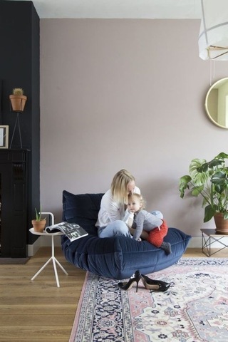 Edsy Puffer Relax Lacivert Berjer Yeşil