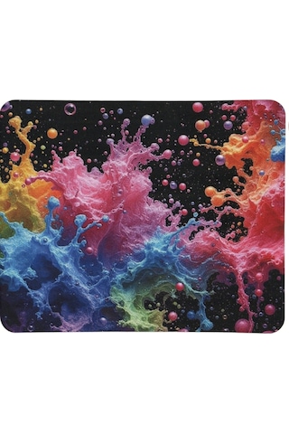 Renkli Köpükler Desenli 40x28 Cm Gamepad Kaymaz Taban Bilgisayar Oyuncu Gaming Mouse Pad Mausepad
