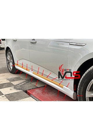 Renault Megane 4 Sedan Marşpiyel Sağ Sol Takım Fiberglass