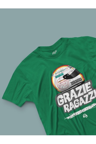Fnbx Sebastian Vettel Grazie Ragazzi T-shirt Yeşil