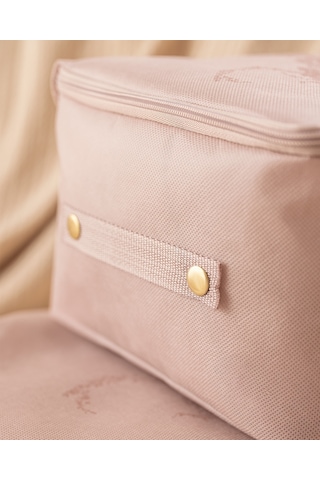 Çiçek Desen Baskılı 2'li Hurç - Pudra 8684427147641 Pudra