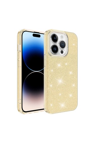 Apple Uyumlu iPhone 14 Pro Zore Shining Silikon-gümüş