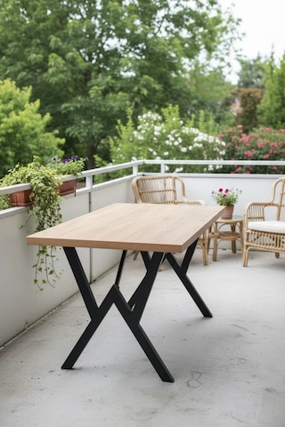 Double W Bahçe,yemek Masası,balkon Masası, Masa Takımı Doublew Masadb Ceviz