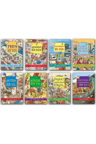 Tren Istasyonunda Şehirde Bir Gün Köyde Şatoda Bir Yıl Set 8 Kitap