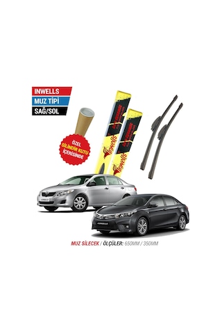 Toyota Corolla Uyumlu İnwells Muz Silecek Takımı 2013-2018