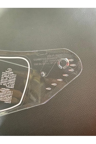 M-801 Kask Vizör Yedek Şeffaf-siyah-gold