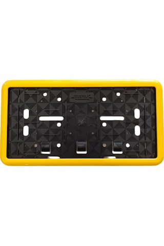 Çerçeveli Dikdörtgen Plakalık Plaka Altlığı Sarı 32x17cm 1 Adet