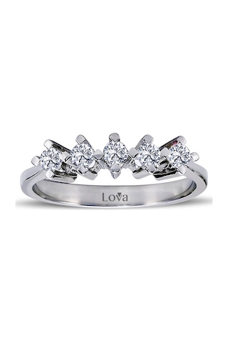 Lova G Renk 0,35 Karat Pırlanta Beştaş Yüzük - 1070064