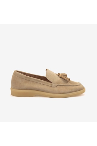Kemal Tanca Kadın Loafer 15001 Bej