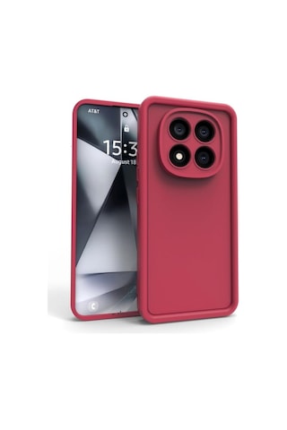 Xiaomi Redmi Note 14 Pro 5g / Poco X7 5g Kılıf Kamera Korumalı Kalın Kenarlı Viera Silikon Case Mürdüm