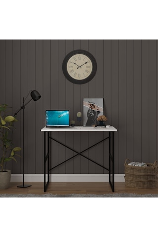 Metal Çalışma Masası-metalçm02-beyaz Beyaz