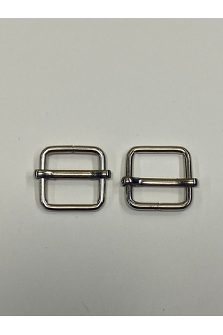 Çanta Sürgüsü / Ayar Tokası / 2 Li Set / 2 Cm Gümüş Renkli Çok Renkli