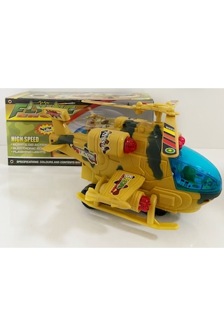Işıklı ve Sesli Askeri Uçak Helikopter