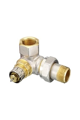 Reglajlı Ön Ayarlı Sağ Dik Köşe Termostatik Vana Gövde 013G0233