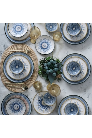 Keramika Hydra Yemek Takımı 24 Parça 6 Kişilik