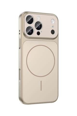 Apple Uyumlu iPhone 15 Pro Max Kılıf M-safe Şarj Özellikli Kamera Korumalı Kapak Ryc / Formen Gold
