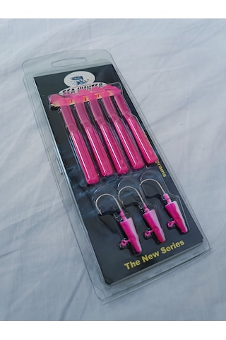 Sea Hunter V8 Jig Series 10cm 10gr Silikon Yem Pembe 5pcs