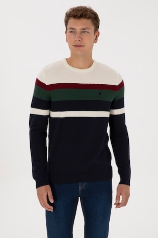 U.S. Polo Assn. Erkek Slim Fit Bisiklet Yaka Lacivert Kazak 50308234-VR033