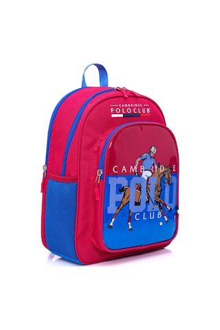 Cambridge Polo Club Riders Edition 3'lü Erkek İlkokul Çanta Seti - Saks Mavi - Plcan2114 Çok Renkli