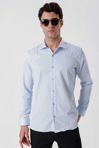 Efor Gk 677 Slim Fit Mavi Altro Gömlek Mavi