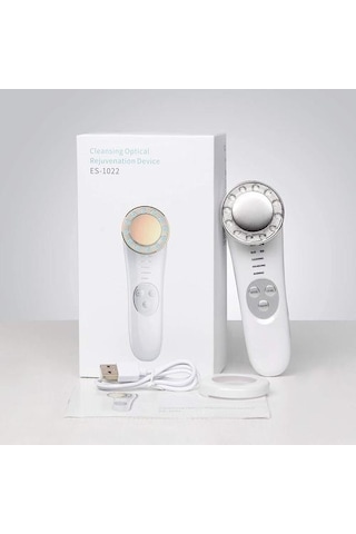 Yüz Masajı Gençleştirme Cihazı Kırışıklıkları Temizleme Ve Cilt Sıkılaştırma Cilt Bakım Araçları Kaldırma Masaj Makinesi Led Maskesi 8bpb4z Beyaz