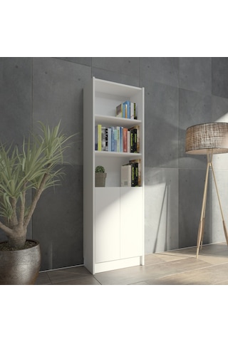 Kuta Flat56 Kitaplık 2 Kapaklı Kütüphane Çok Amaçlı Dolap (498404075)
