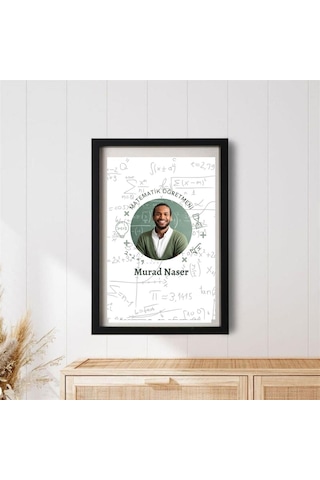 Matemetik Öğretmenlerine Özel Resimli Hediye Çerçeve 20 X 30 Cm