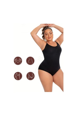 Mistirik Mamey Model Bel Göbek Ve Karın Sıkılaştırıcı Seamless Çıtçıtlı Korse Siyah Renk8 Siyah