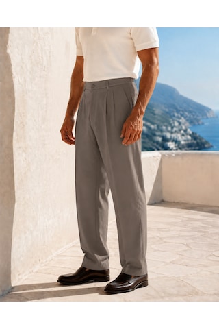 Danger Erkek Baggy Fit Pileli Kumaş Pantolon Vizon 0172dngr VİZON