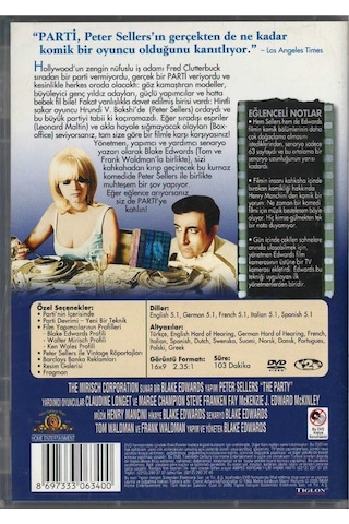Parti The Party Peter Sellers Dvd