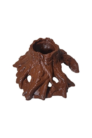 3d Akvaryum Dekoru Geniş Ağaç Kökü Kütük Mağarası Kp3d103105 Batan Süs 22x24x10.5 Cm