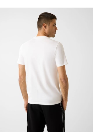 Guess Maska Bisiklet Yaka Kısa Kollu Erkek Beyaz T-shirt Z6rı15ı3z14-g018 Beyaz