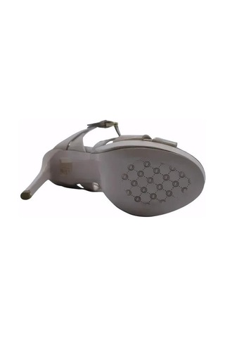 Poletto Hakiki Deri Bej Sandalet Topuklu 6564 210-877 Bej