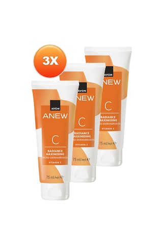 Avon Anew Radiance Maximising Mikro Dermabrazyon C Vitamin Arındırıcı Scrub 3 x 75 ML