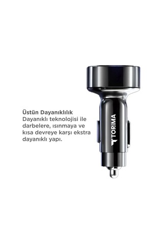 Premium Mobil Enerji Yolculuk Eşyası Güç Ünitesi Hızlı Araç Şarj Cihazı Usb Type-c 66w G19