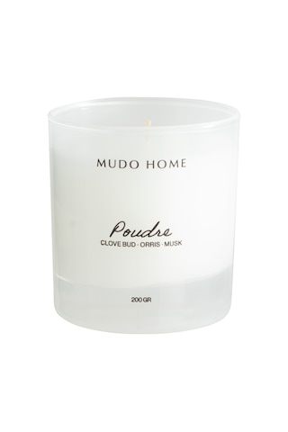 Mudo Home Dreamy Whıte Poudre Mum 200gr Beyaz