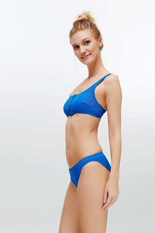 U.S. Polo Assn. Kadın Saks Mavi Bikini Takım