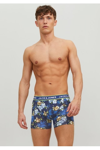Jack & Jones Flower Trunks 3 Pack Noos Erkek Siyah Boxer 12171253-0 Siyah