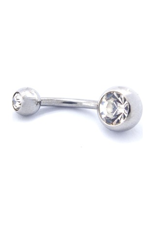 Ferizz 316l Çelik Zirkon Taşlı Klasik Piercing Prc-107