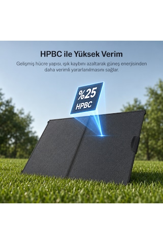 Bix 100w Taşınabilir Katlanabilir Solar Şarj Paneli Usb-a Type-c Dc Çıkışlı Power Station Uyumlu Kamp Karavan Güneş Paneli Outdoor Konnektör Kit Dahil