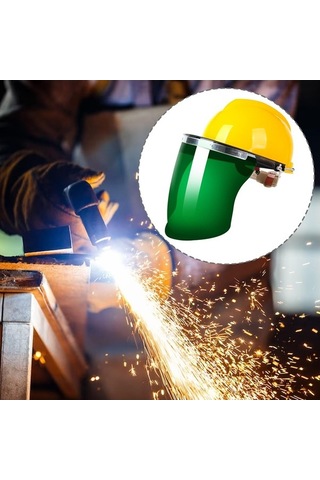 Novahub Homyl Kaynak Davlumbazları Yeni Model Pc Mercek Alüminyum Parantez Yeşil