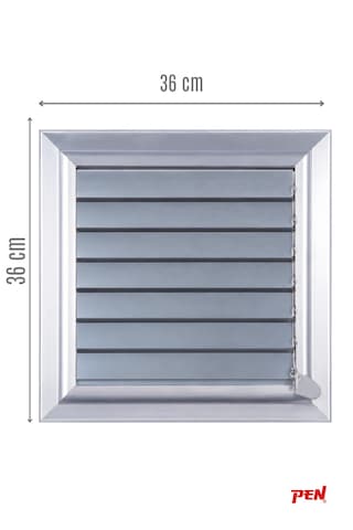 Alüminyum Banyo Wc Havalandırma Menfezi 36x36 Eloksallı Seri