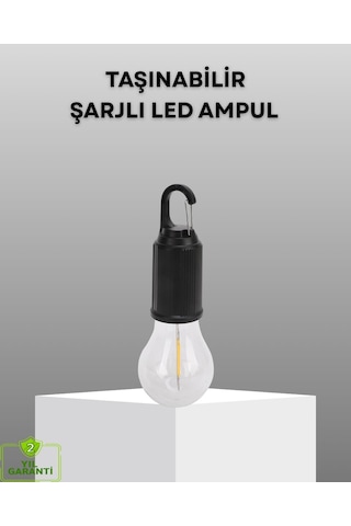 Şarjlı Kancalı Led Lamba - Kamp Balkon Ve Acil Durum Işığı
