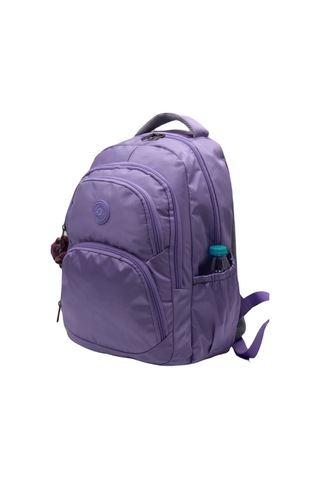 Çok Bölmeli Özel Su Itici Kumaş Modern Okul Çantası Lila Okul Sırt Çantası 34600 Lila