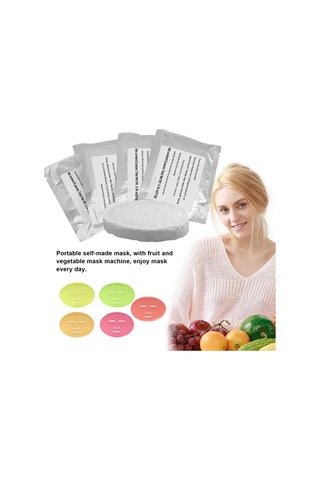 Qingmipy Dıy Yüz Maskesi Makinesi İçin 32'li Kolajen Katkılı Sebze-meyve Maskesi Tabletleri, Tüm Cilt Tipleri İçin
