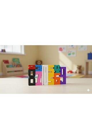 Montessori Sayı Blokları Okul Öncesi Eğitici Matematik Oyuncağı, Stem, Motor Ve Zeka Gelişim