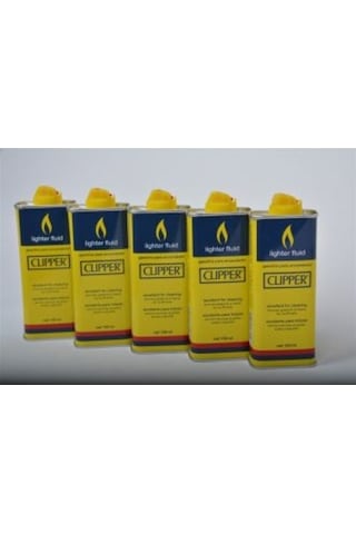 Clipper Benzin Çakmak Benzini 133 Ml x 5 Adet + 20 Li Zippo Taşı