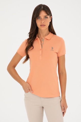 U.S. Polo Assn. Kadın Somon Basic Polo Yaka Tişört 50280060-VR047